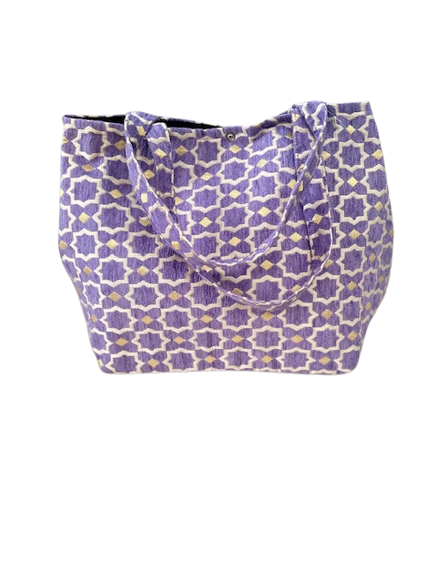 Mooie grote shopper tas (Paars)