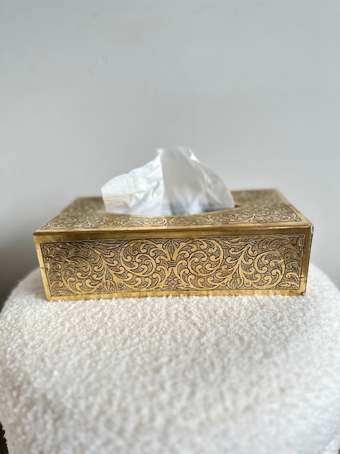 Goudkleurige tissuebox