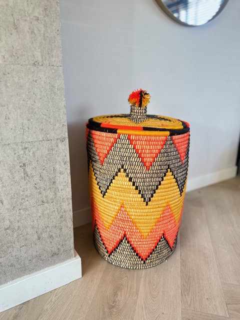 Gekleurde pompom mand