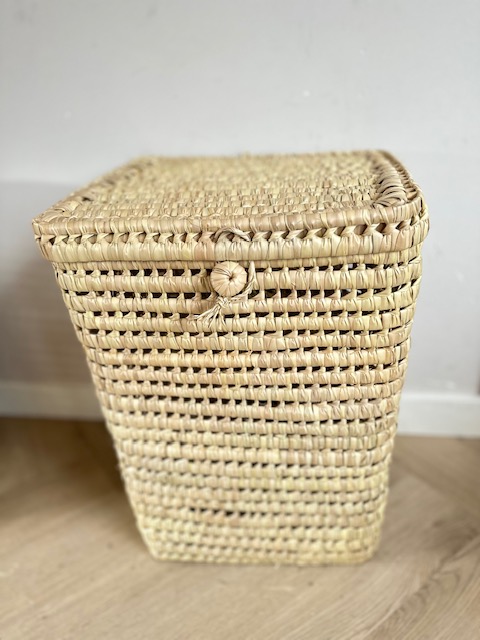 Palmblad wasmand vierkant