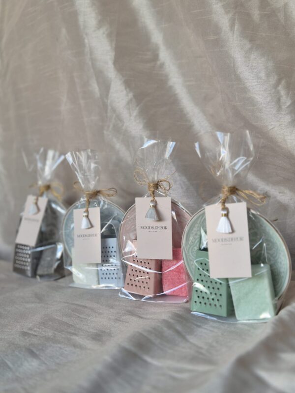 Giftset (amberblokjes,rasp+schaaltje)